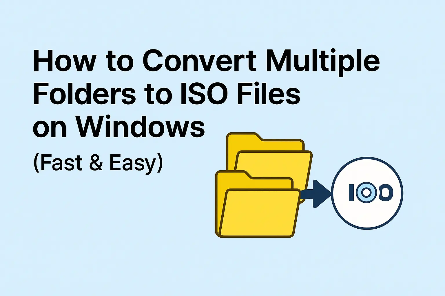 How to Convert Multiple Folders to ISO Files on Windows (Fast & Easy)