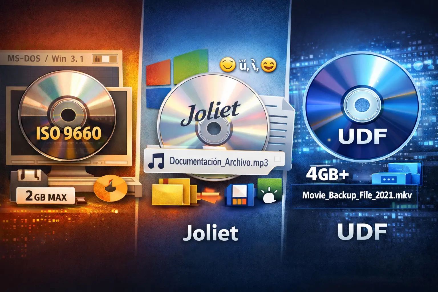 ISO 9660 vs Joliet vs UDF: Which File System Should You Choose?